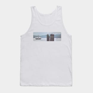 Ferry, Seagulls and Seaplane Scene, San Juan Islands, Pudget Sound, 1997 Tank Top